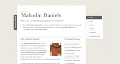 Desktop Screenshot of malcolmdaniels.com