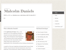 Tablet Screenshot of malcolmdaniels.com